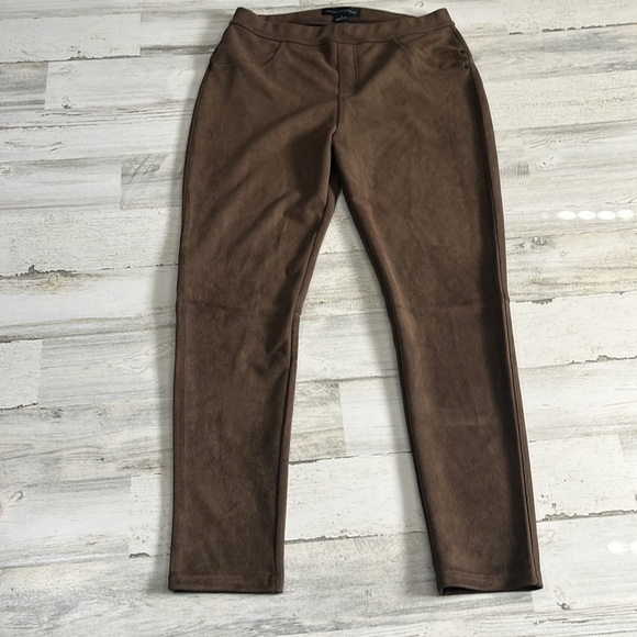 Sanctuary X Anthropologie Mona Chocolate Sueded Legging Size L - Picture 6 of 12